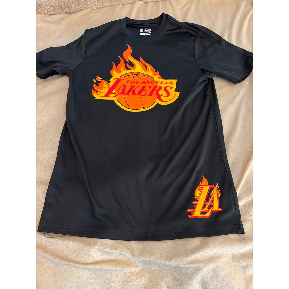 Los Angeles Lakers Shirt Mens Large Black NBA Basketball LeBron James Ultra Game